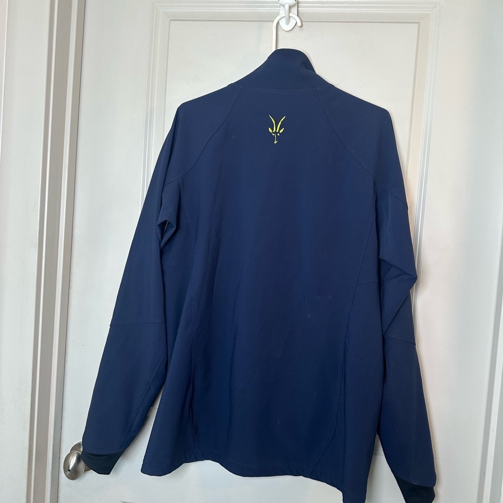Ibex Climawool Blue Full Zip Soft Shell Jacket, Size Large - Picture 8 of 9